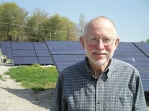 KFTC member Steve Boyce at the Berea Municipal Solar Farm he helped found